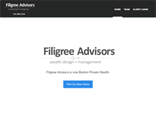 Tablet Screenshot of filigreeadvisors.com